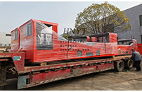 陜西3臺改造完的8噸雙司機室防爆電機車整車發(fā)貨